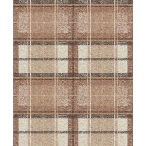 RoomMates - Tweed Plaid Peel and Stick Wallpaper Bro Brown